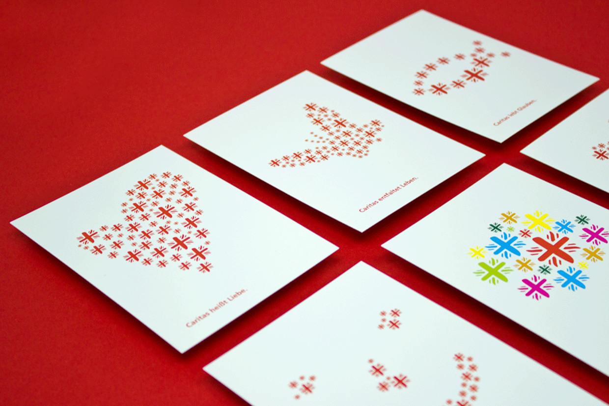 Held Design Münster Postkarten für die Caritas